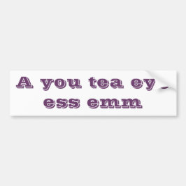 Autisme Bumpersticker