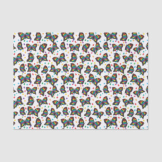 Autisme Butterfly Pattern Autism Awareness Tissuepapier