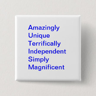 Autisme Button - Square