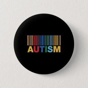 Autisme Byrcode Awareness Inclusion ArtWork Ronde Button 5,7 Cm