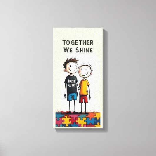 Autisme Canvas Afdruk (Voorkant)