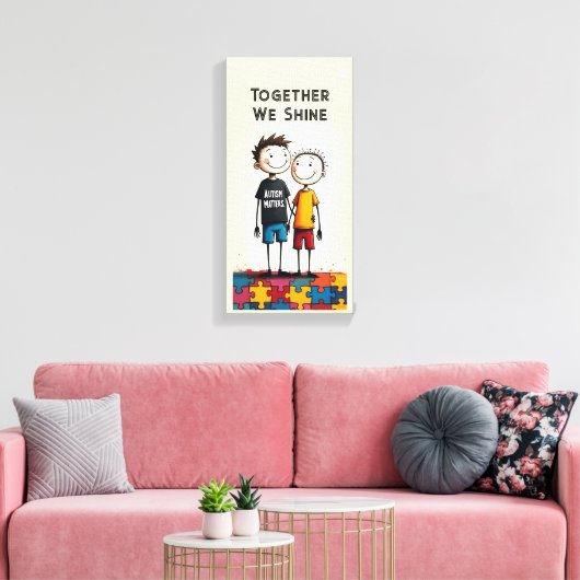 Autisme Canvas Afdruk (Insitu (Woonkamer))