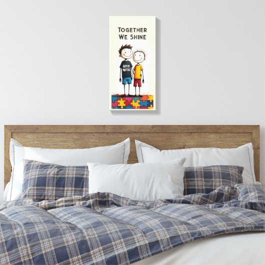 Autisme Canvas Afdruk (Insitu (Slaapkamer))
