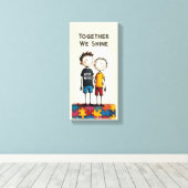 Autisme Canvas Afdruk (Insitu (Houten vloer))