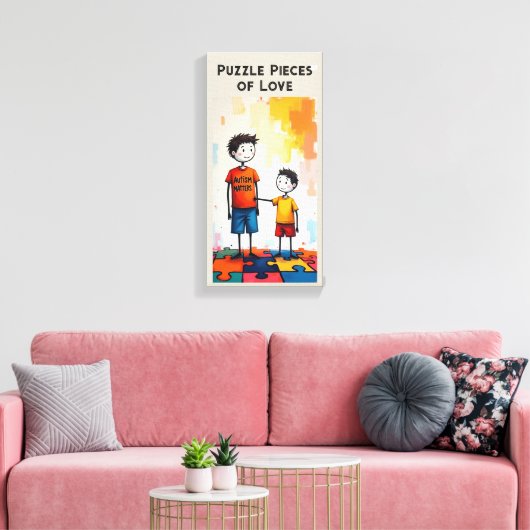 Autisme Canvas Afdruk (Insitu (Woonkamer))