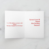 Autisme Charity Christmas Kaart (Binnen)