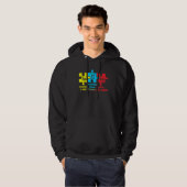 Autisme Chemical Element Puzzle Piece Hoodie (Voorkant volledig)