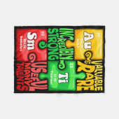 Autisme Chemisch Element Fleece Deken (Voorkant (Horizontaal))
