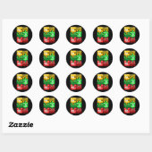 Autisme chemisch element ronde sticker (Vel)