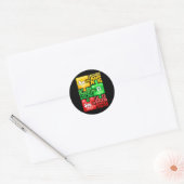 Autisme chemisch element ronde sticker (Envelop)