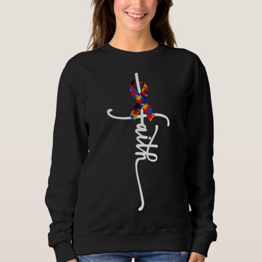 Autisme Christelijk Faith Symbol Trui (Voorkant)