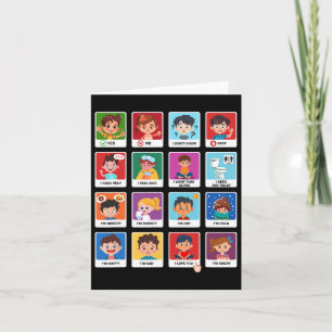 Autisme Communicatie Kaarten Kinder Emoties Speech