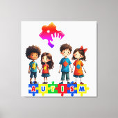 Autisme Contact Canvas Afdruk (Voorkant)