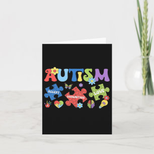 Autisme Coquette Boog Puzzels Accepteren Begrijpen Kaart