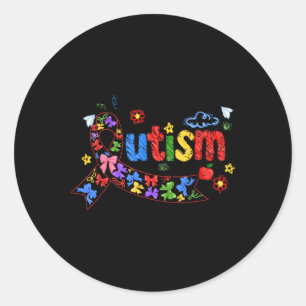Autisme Coquette Nu is het goed om anders te zijn Ronde Sticker