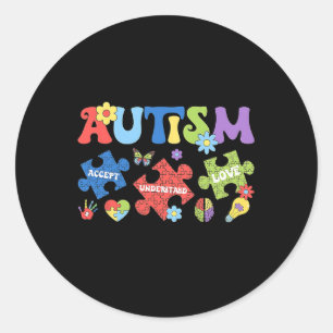 Autisme Coquette Strikers Puzzels Accepteren Begri Ronde Sticker