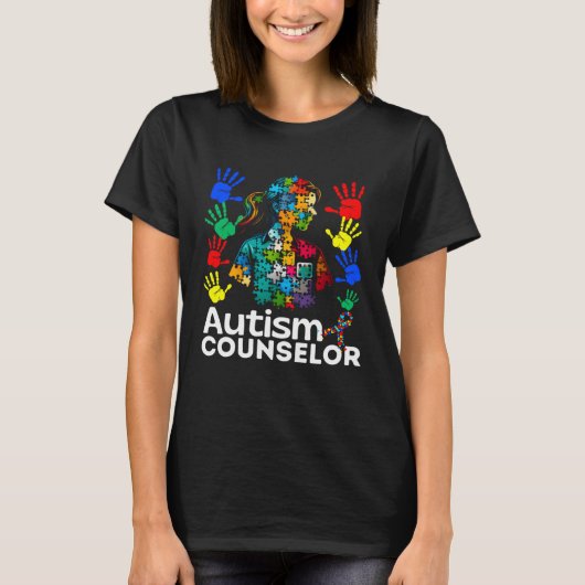 Autisme Counselor Navigatie Autisme Counseli T-shirt (Voorkant)