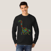 Autisme Cute Lemur Puzzle Piece Animals S T-shirt (Voorkant volledig)