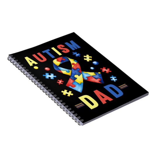 Autisme Dad Autistic Kinder Proud Dad Notitieboek (Rechterzijde)