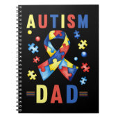 Autisme Dad Autistic Kinder Proud Dad Notitieboek (Voorkant)