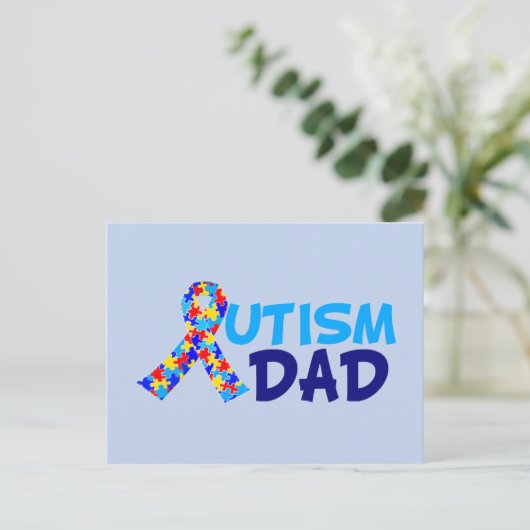 Autisme Dad Briefkaart (Staand voorkant)