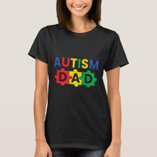 Autisme Dad Fathering Autism Support Awareness Mon T-shirt