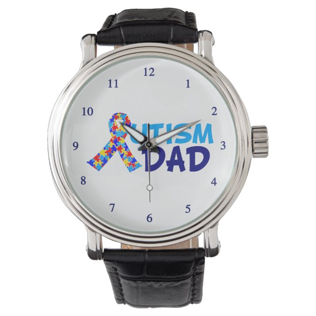 Autisme Dad Horloge (Voorkant)