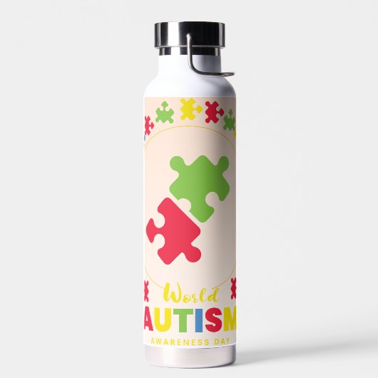 Autisme Dag Waterfles (Links)