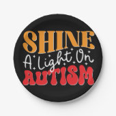 Autisme dagen _design_14 papieren bordje (Voorkant)