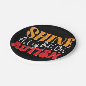 Autisme dagen _design_14 papieren bordje (Gekanteld)