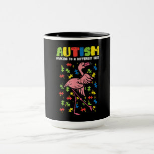 Autisme Dancing Verschillende Beat Flamingo Schatt Mok
