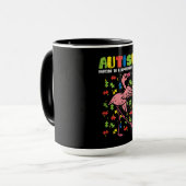 Autisme Dancing Verschillende Beat Flamingo Schatt Mok (Voorkant links)