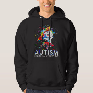 Autisme Dansen Op Een Andere Beat Eenhoorn  Hoodie