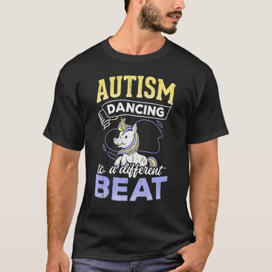 Autisme dansend to a other beat - dansing unico t-shirt (Voorkant)