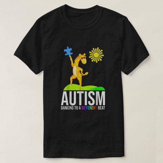 Autisme dansend voor een ander slaan grappig bewus t-shirt (Design voorkant)