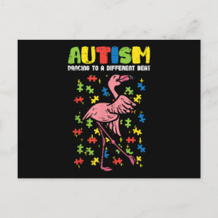 Autisme Danst Op Een Andere Beat Flamingo Schattig Briefkaart