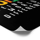 Autisme dat de wereld op verschillende manieren be poster (Hoek)