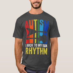 Autisme dat ik in mijn eigen Rhythm Autism Awarene T-shirt