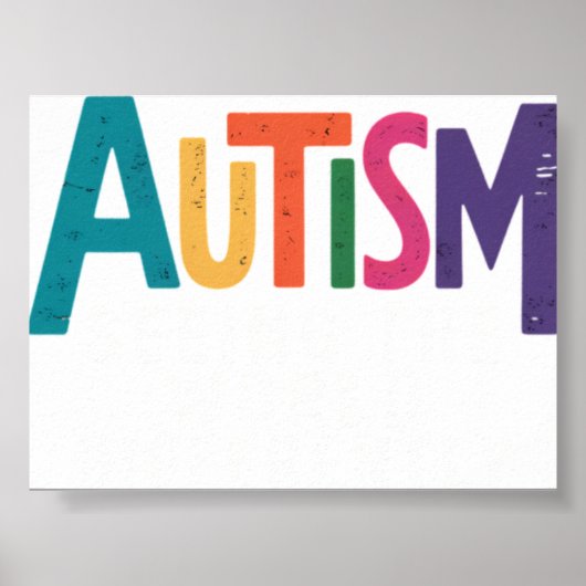 Autisme De Wereld Anders Bekijken Steun Autisme Poster (Voorkant)