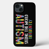 Autisme De Wereld Anders Zien Autisme Bewustzijn Case-Mate iPhone Case (Achterkant)