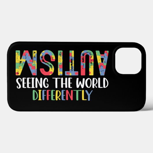 Autisme De Wereld Anders Zien Autisme Bewustzijn Case-Mate iPhone Case (Achterkant (horizontaal))