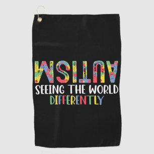 Autisme De Wereld Anders Zien Autisme Bewustzijn Golfhanddoek