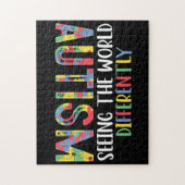Autisme De Wereld Anders Zien Autisme Bewustzijn Legpuzzel (Verticaal)