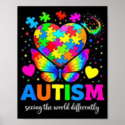 Autisme de wereld anders zien autisme poster (Voorkant)