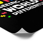 Autisme De Wereld Anders Zien Neurodiversiteit Poster (Hoek)