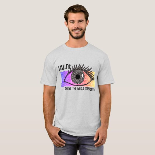 "Autisme - De wereld anders zien" T-Shirt (Voorkant volledig)