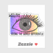 "Autisme - de wereld anders zien" Vinyl Sticker (Vel)