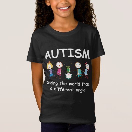 Autisme...de wereld vanuit een andere invalshoek b t-shirt (Voorkant)