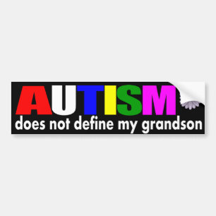 Autisme definieert mijn kleinzoon niet bumpersticker