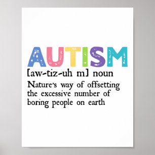 Autisme Definitie Autisme Bewustzijn Acceptatie Gi Poster